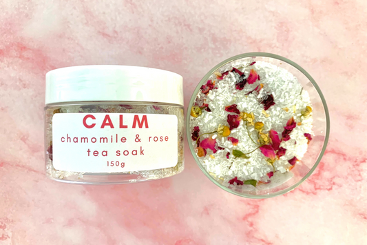 Chamomile & Rose Petal Tea Bath Soak